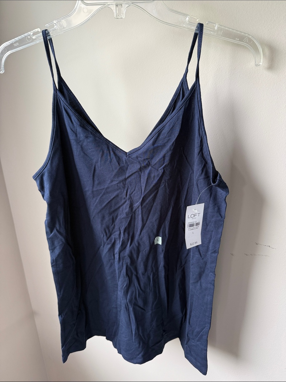 LOFT Deep Navy V-Neck Spaghetti Strap Camisole